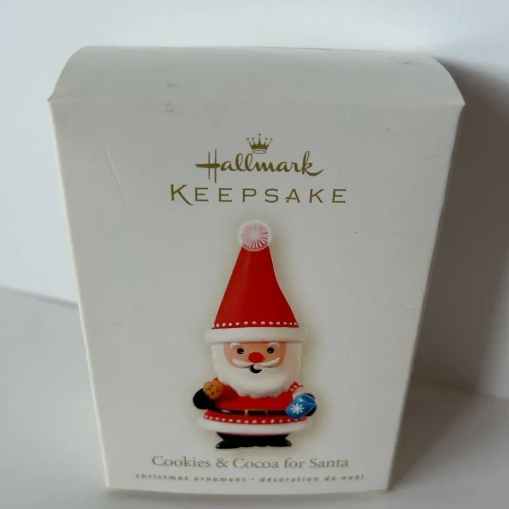 2008 HALLMARK KEEPSAKE CHRISTMAS ORNAMENT COOKIES & COCOA FOR SANTA New